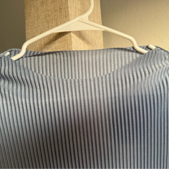 Mock/ Boat Neck Ribbed Top - Picture 3 of 5